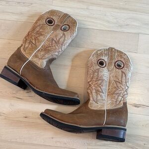 Potrero Men’s Western Wear Cowboy Boots-Embroidered-Size 9-Rodeo